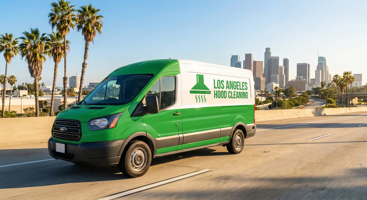Los Angeles Hood Cleaning service van covering Greater Los Angeles